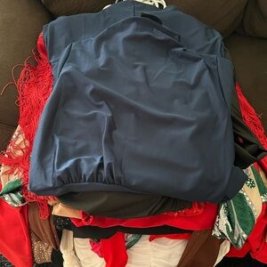 Fashion Nova Navy Blue Mini Dress with Red Accents